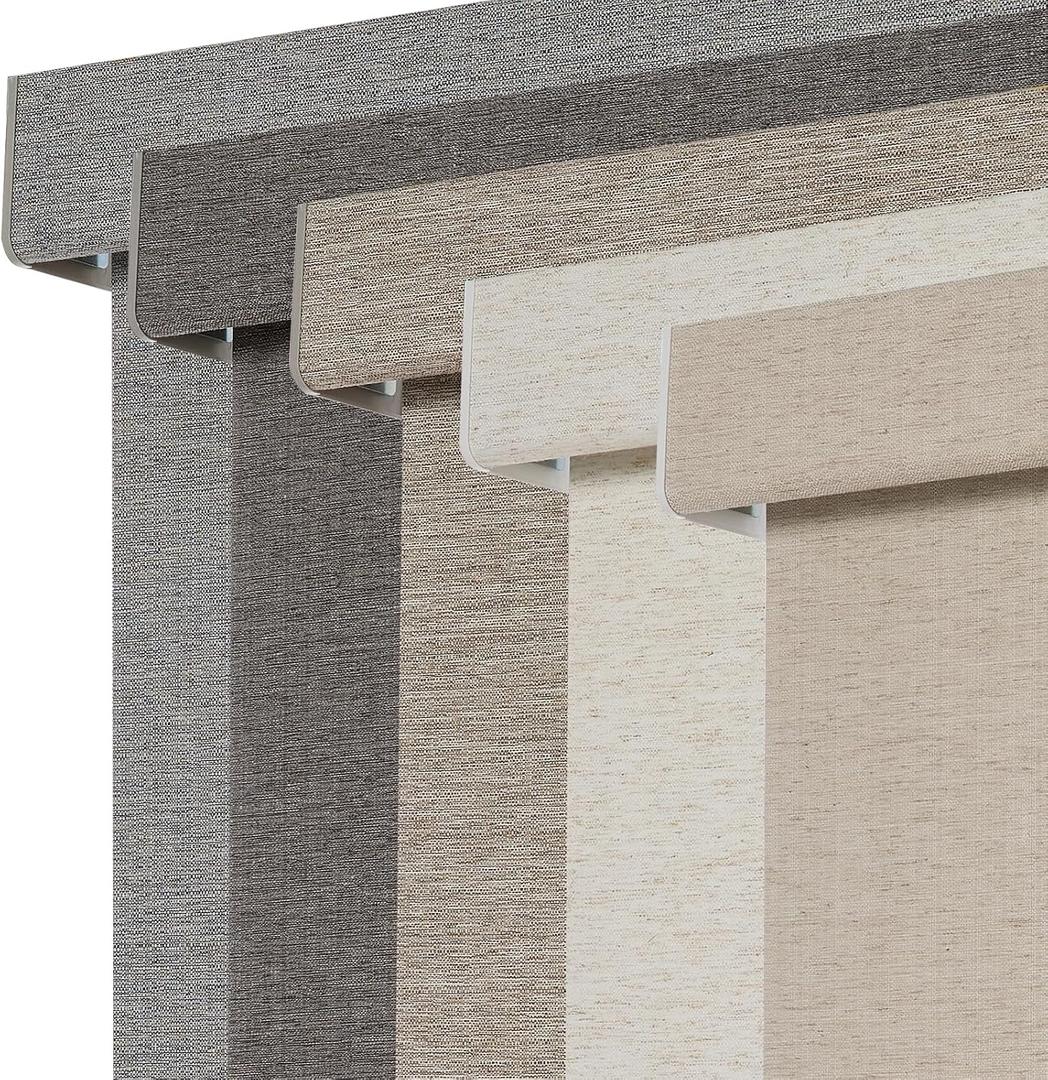 Persilux Blackout Roller Shades for Window Blinds,Cordless,Linen Fabric,Thermal Insulated Fabric UV Protection Shades for Home,Office,Bedroom,Door,Blackout-Beige,34" W X 72" H