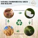 Wrova Wheat Straw Bowls Set 60 OZ, Unbreakable Large White Bowls Set of 6, Microwave and Dishwasher Safe Big Cereal Bowl for Dorm and Apartment, Salad Bowl for Serving Oatmeal and Popcorn (White)