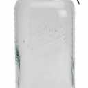 Mason Craft & More Glass Clamp Jar With Black Lid 4.5L, 152oz.