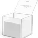 Ourmed Life Clear Acrylic Face Towel Holder, Organizer Box for Bathroom Countertop Storage, Disposable Face Towels Container and Face Towel Clear Box with 50 Count Clean Facial Towels Included
