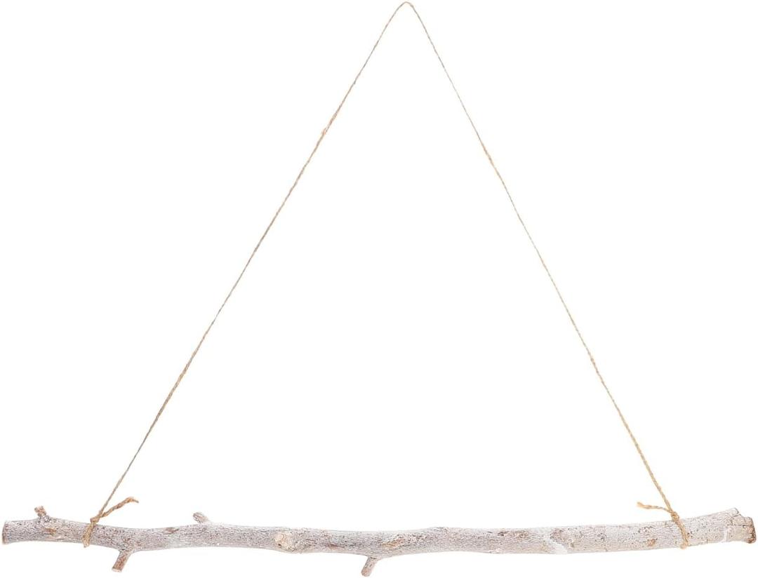 Kichvoe 21Inch White Birch Logs for Decoration - Driftwood Wall Hanging Decor, Decorative Farmhouse Home Wall Hanging Decor, 21.5"L x 15.9"W
