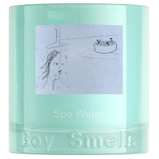 Boy Smells Spa Water Scented Candle – 8.5oz – Pink Grapefruit, Eucalyptus & Sandalwood – Fresh Aquatic Soy Wax Candle