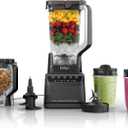 Ninja Kitchen System | All-in-One for Smoothies, Frozen Drinks, Veggie Chopper & More | With Full-Size Pitcher, 8 Cup Food Processor Bowl, (2) 18 oz. Cups, | 1200 Watt | Dark Grey | BR601AMZ