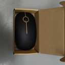 VssoPlor Wireless Mouse, 2.4G Slim Portable Computer Laptop Mouse with Nano Receiver Quiet Silent Optical Mice for Notebook, PC, Laptop, Computer-Black and Gold