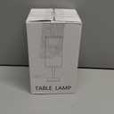 Fenmzee Small Table Lamp for Bedroom - Inline Control, Bedside Lamp with 3000K A15 LED Blub, Easy Assembly (Cream Shade - Wood Base, 9" Inline Control)