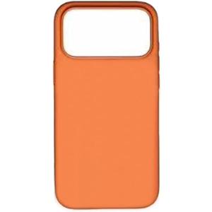 for iPhone 17 Pro/17 Pro Max Magnetic Case ,Classic Liquid Silicone Anti-Scratch Mobile Phone Case (Dark Orange,17 promax)