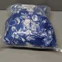 Blue White Floral Blanket for Bed, Couch, Soft Cozy Flannel Chinoiserie Throw Blanket Reversible Sofa Lightweight Breathable Rustic Stylish Home Decor Blanket Navy Blue 50 x 60 Inch