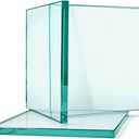 Tempered Glass Sliding Door with Rollers for 48x24x24 Reptile Enclosure, Replacement Front Glass Panel Insert, 1 Piece