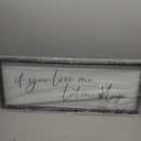 comurdyo Bedroom Above Bed Couples Romantic Bedroom If You Love Me Let Me Sleep Wall Art Decor 32"×12" Sleep Quote Over Bed Sign Modern Family Simple Large Horizontal Wall Hanging Plaque (Black)