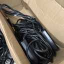 Owleye 50FT Led Work Light 85W 8000LM Waterproof Construction String Lights Linkable Temporary Work Lighting Outdoor Indoor Worklight (5 Light Heads)