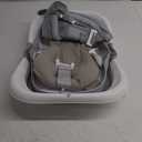 BEBELEH Collapsible Baby Bathtub with Thermometer  Bathtub + Baby tub Sling + Newborn Sling  Baby Bathtub Newborn to Toddler 0-24 Months  The Ultimate Baby Bath Tub! (with Thermometer,Gray)