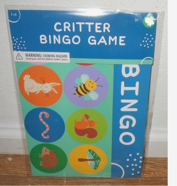 Seasonal Critter Bingo Game 4PCS