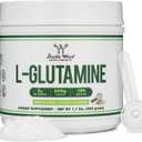 L Glutamine Powder 1.1lbs (100 Servings of 5 Grams Each - Third Party Tested L-Glutamine Powder) Unflavored, Keto, Vegan Friendly (with Scoop) for Exercise Endurance and Gut Health by Double Wood