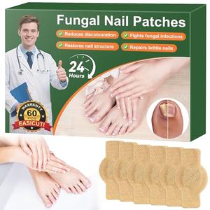 EASICUTI Fungal Nail Patches, 60 PCS Toenail Treatment Extra Strength, Overnight Nail Repair Sticks for Nails, Men and Women