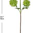 DILATATA Faux Hydrangea Flowers 31" Green Artificial Hydrangea Spray with 5 Flower Heads, 3 Per Bag.Faux Hydrangeas Plastic Flowers Fake Hydrangeas for Indoor Outdoor Wedding Table Centerpieces Decor