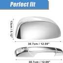 AUCERAMIC Chrome Mirror Cover Caps + Door Handle Covers Fit for 2007-2014 Chevy Silverado Tahoe GMC Sierra Yukon