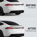 BASENOR 2022-2026 Tesla Model S Performance Spoiler ABS Material Rear Spoiler Wing OEM (Matte Carbon Fiber) Rear Trunk Lip [Proprietary Design] Model S Pro Accessories