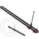 300mm Woodworking Compass Tool, Large Compass Woodworking Scribing Circle, Carpenter Compass Ruler Marking Gauge Circle Marking Tool for Engineer Carpenter (Black)