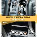 Larger Capacity Coin Holder for Car, Compact Portable Change Coin Organizer | Coin Holder Compatible with Coins of Different Size, Coin Dispenser Storage Fit for Most Vehicle & Trucks, Easy to use