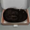 MY-LADY Human Hair Toppers for Women Real Human Hair with Bangs Thin 7 * 13CM Silk Base with Lace Clip in Remy Hairpieces 150% Density 16 Inch Dark Brown