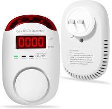 Combination Gas & Carbon Monoxide Detectors Plug in,Hembisen 2in1 Natural Gas Detector & Carbon Monoxide Alarm, CO Detector Alarm & Propane, Explosive Gas Detector for Home,RV,Easy to Install