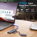 Acer 6-in-1 USB C Hub 10Gbps, USB C to HDMI Adapter 4K@60Hz, 2USB-C 3.2, 1USB A 3.2, 1USB 2.0 Data Transfer, 100W PD Port, Type C Multiport Splitter for Laptop, MacBook Neo/Air/Pro, iPad Pro
