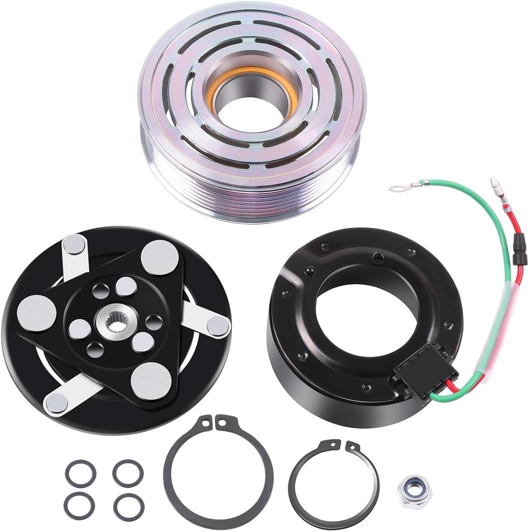 SCITOO AC Compressor Clutch Fit for Honda CRV 2.4L 2007-2014, for Honda Civic 2.4L 2012-2015, for Acura RDX 2.3L 2007-2012
