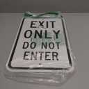 SmartSign - K-6612-AL-12x18 "Exit Only - Do Not Enter" Sign | 12" x 18" Aluminum Black on White