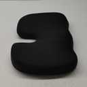 Elantrip Ergonomic Memory Foam Seat Cushion Superior Comfort U-Shaped Coccyx Support for Office Chairs, Car Seats, and Home Use Non-Slip, Washable Cover for Sciatica and Tailbone Pain Relief, Black