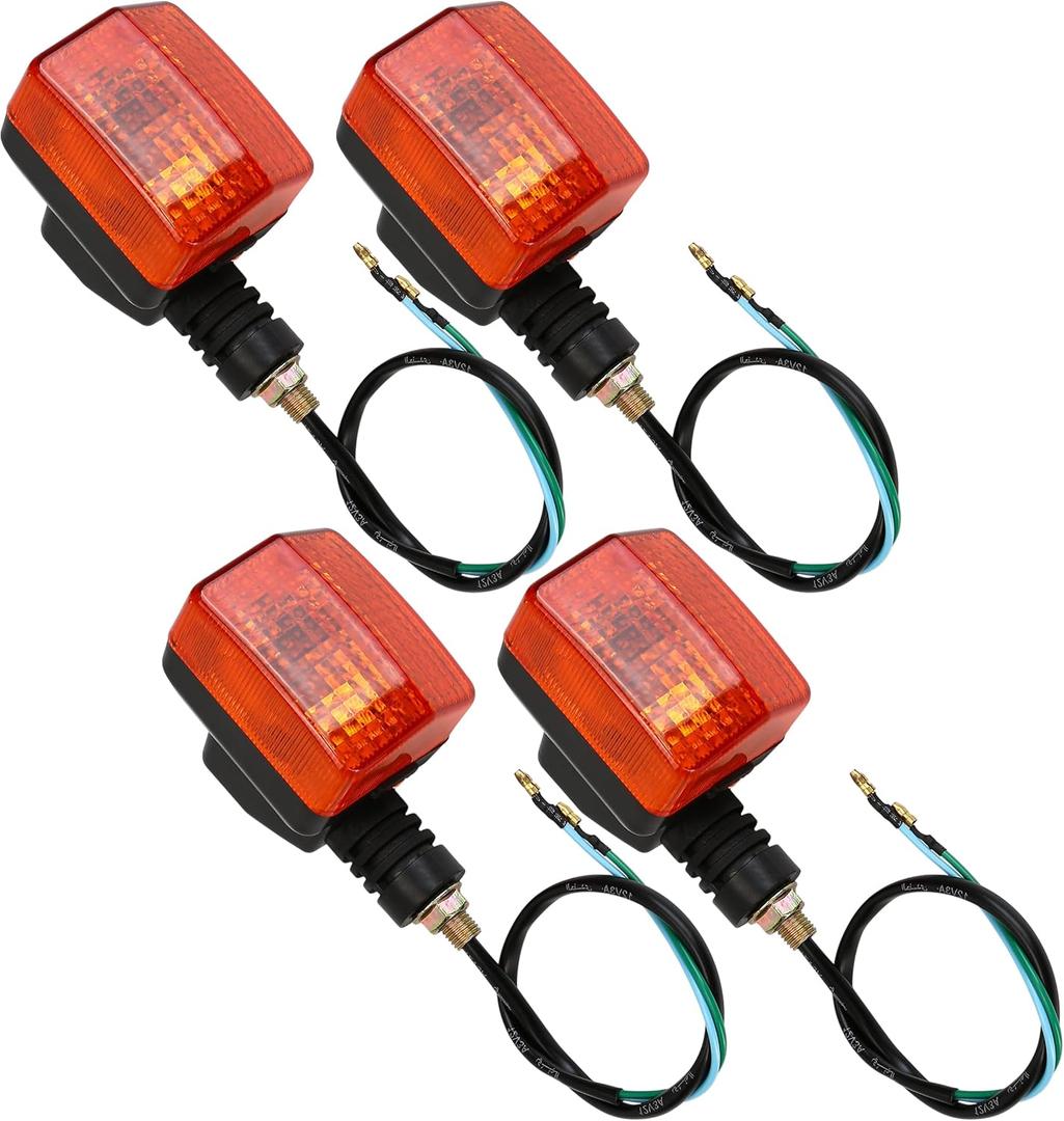 2 Pairs Motorcycle Turn Signal Light Indicator Halogen Lamp For XR650L 1993-2020 For Honda XR250L 1991-1996 Rear Lights Lamp Indicator Winker Blinker Replacement