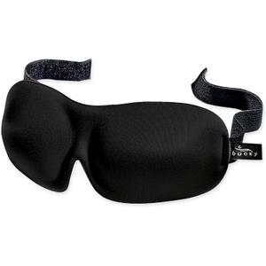 Bucky 40 Blinks No Pressure Eye Mask for Travel & Sleep (1 Count (Pack of 1), Black)