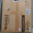 VASAGLE Side Table, 2-Tier Small Square End Table, Nightstand, 1 Pack
