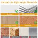 NEBURORA 120 Pcs Self Drilling Drywall Anchors 3 Sizes Metal Expansion Anchors No Drilling Easy to Install Drywall Required Kit Suitable for Hanging Picture Frames Clocks Shelves Mirrors