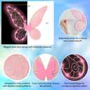 Funcredible Fairy Costume For Women and Girls - Light Up Fairy Wings and Flower Crown, Glitter - Butterfly Wings