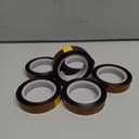 6 Rolls 10mm x16m(52FT) Heat Tape High Temperature Heat Resistant Tape Heat Transfer Tape for Heat Sublimation Press Vinyl,No Residue