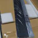 Computer Tower Stand with Color Changing LED Strip Lighting Music Sync, Gaming PC Stand for Floor, Printer, TV, AV Media, Entertainment Center Rack, Matte Black