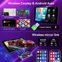 [4G+64G] Car Radio for Hyundai Sonata 2010-2015 with Wireless CarPlay Android Auto,9 inch Touchscreen Android 15 Car Stereo with WiFi,GPS Navigation,Bluetooth,FM/RDS SWC EQ+Backup Camera