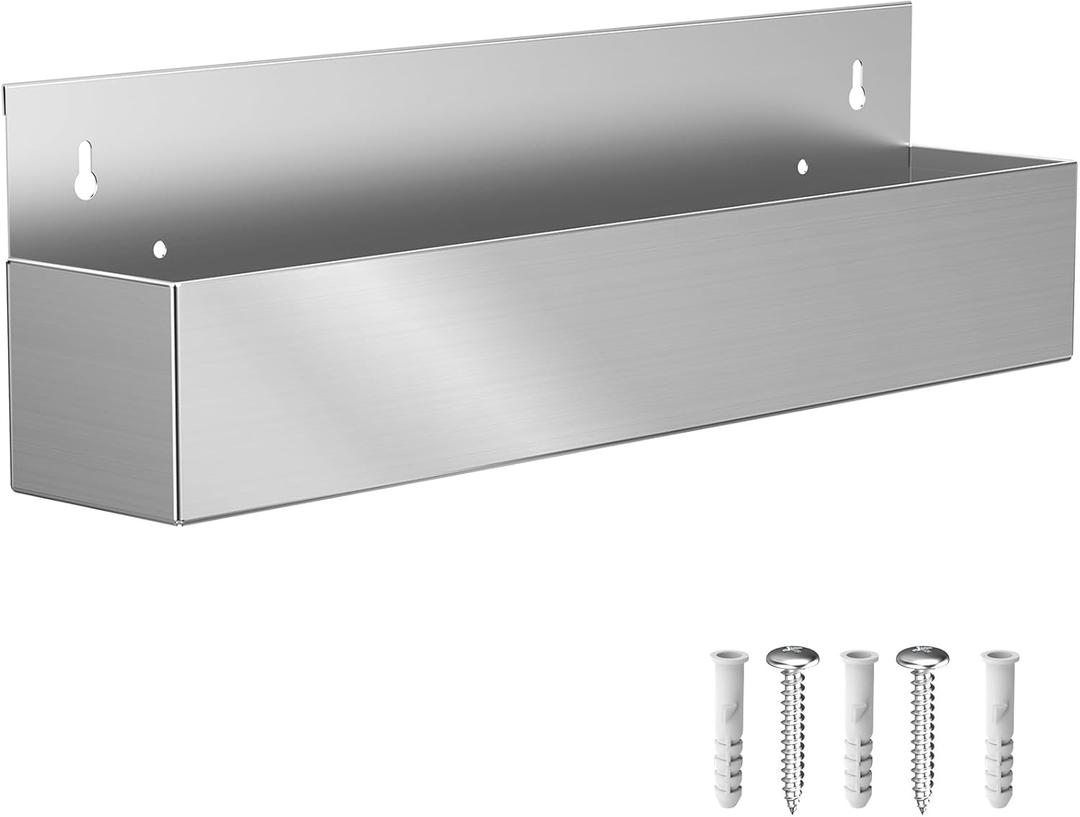 22" Stainless Steel Bottle Holder, Stainless Steel Bottle Holder Rack, Suitable for Bar, Kitchen, Garage