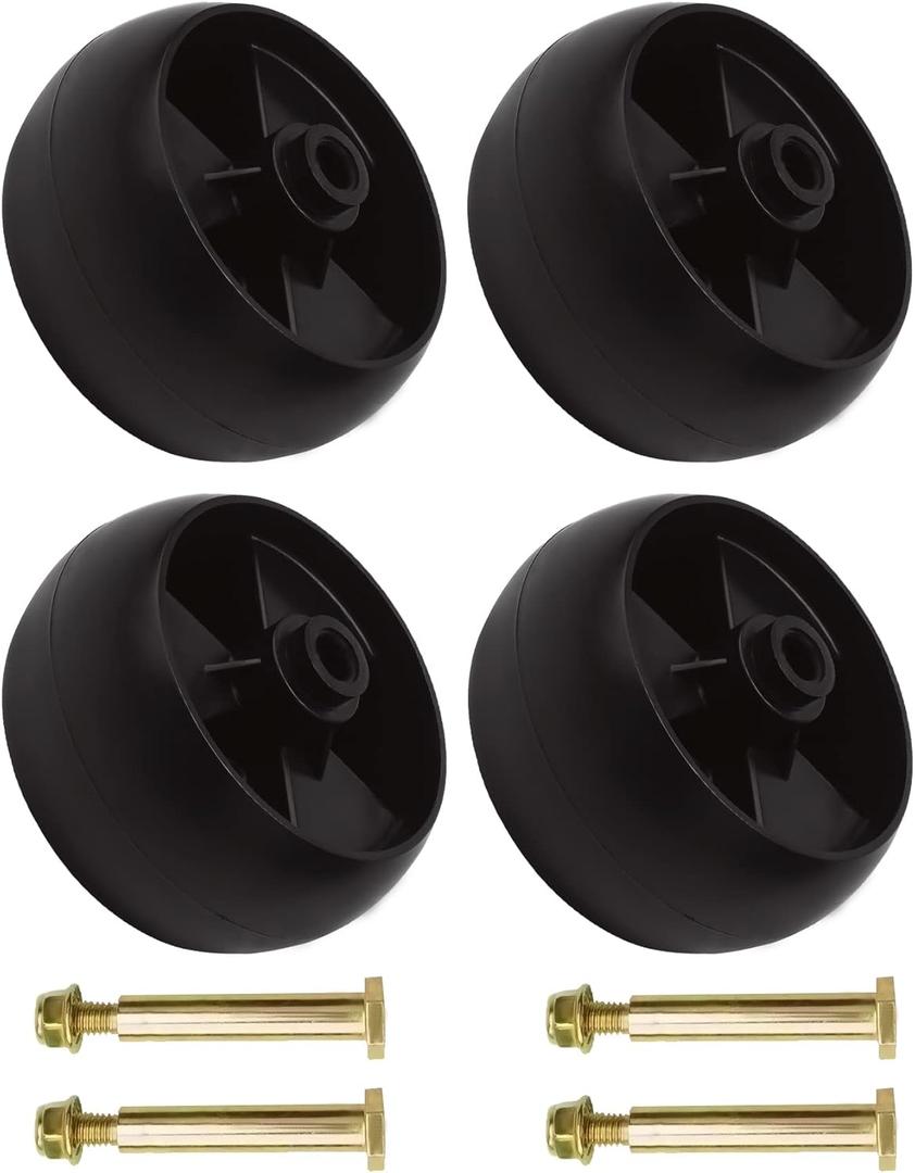 Mower Deck Roller Gauge Wheels for Cub Cadet MTD Troy Bilt Craftsman HU Z Force Zero Turn Tractor LT1042 LT1050 LTX1040 LTX1045 LT1050 LTX1050 RZT50 42" 46" 48" 50" 54" Deck, 734-04155 Toro 112-0677