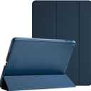 ProCase Smart Case for iPad 9.7 Inch iPad 6th/5th Generation Case 2018 2017(Model: A1893 A1954 A1822 A1823), Ultra Slim Lightweight Stand Case with Translucent Frosted Back Smart Cover -Navy