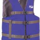 Stearns Adult Life Vest, USCG Approved Type III Life Jacket, PFD for Boating, Swimming, Watersports, & More, Standard & Oversized Fits (Blue, Standard Fit)