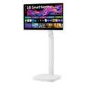 LG Smart Monitor Swing 32U889SA-W 32-Inch 4K UHD (3840x2160) IPS Touchscreen on a Fully Adjustable Wheeled Base HDR10, webOS, Built-in Speaker, HDMI, USB Type-C, Tilt/Height/Swivel/Pivot Stand, White