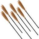 6 Pieces Halloween Witch Broom Adjustable Broomstick Witch Props for Halloween Witch Costume Accessories