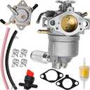 Carburetor Carb Kits Replacement for Kawasaki Replacement for John Deere F525 FC400V FC420V FC540V Commercial Walk-Behind Mower Engines Marked 12941 32008 M97195 M97074 Replaces AM109205 15003-2398