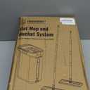 Dual-Mop and Bucket Set, 3-Tank Flat Mop and Bucket System with Separate Dirty and Clean Water, Wall Cleaner Mop, Flat Mops for Floor Cleaning with 6 Microfiber Pads