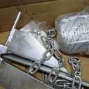 Galvanized Fluke Anchor Kit Includes Anchor Chain, Rope and Shackles, for Pontoons, Dinghies, Fishing Boats, Bass Boats, Sport Boats, Sport Yachts, 5/8/10/13 lb Boat Anchor Kit