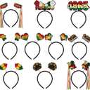 10 Pcs Juneteenth Head Boppers Headband Juneteenth June 19th Party Accessories Favors Decorations 1865 Freedom Day Independence Day Head Boppers Headband for African Black History Month
