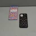 Goocrux Case for iPhone 12 Pro Max Black Luxury Phone Cover | 2in1, Leopard, for Women Girls, Cheetah Animal Print, Design, with Slide Camera Cover, Ring Holder, Pattern, Cute Cases, 6.7''