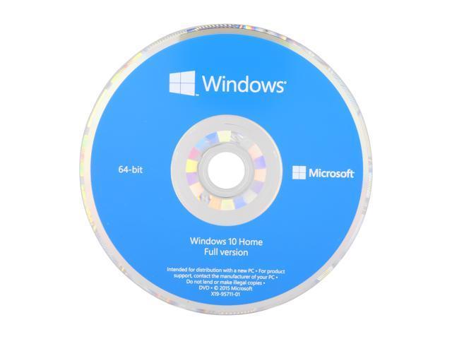 Windows 10 Professional 64 bit OEM - DVD