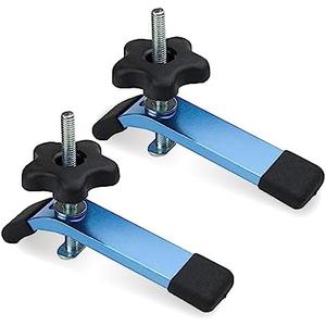 POWERTEC 71168V T-Track Hold Down Clamp, 5-1/2" L x 1-1/8" W, 2 Pack, T Track Clamps for Woodworking